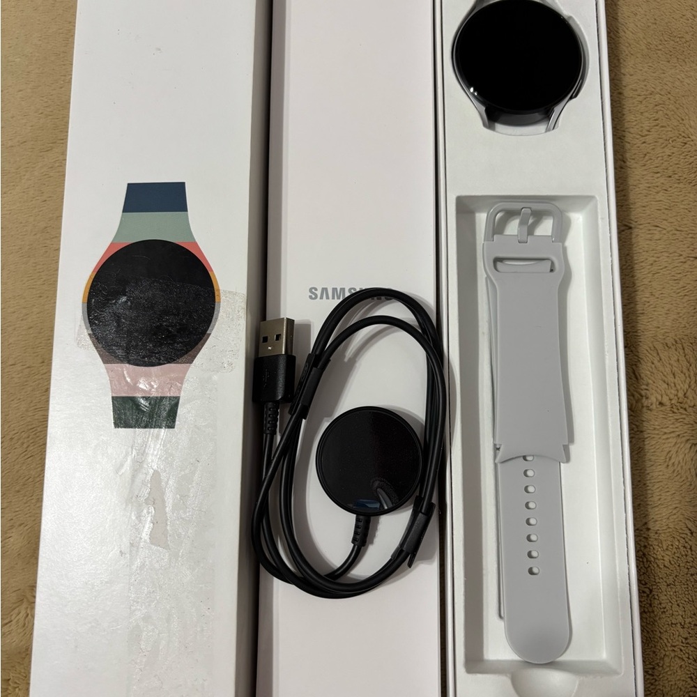 Samsung Black and Silver Smartwatch